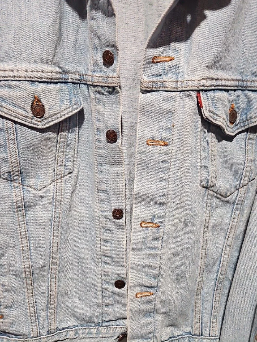 Vintage Levi's Light Wash Denim Trucker Jacket